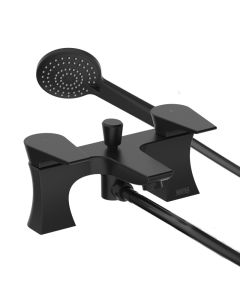 Hourglass Bath Shower Mixer Matt Black