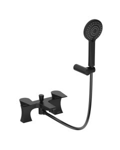 Hourglass Bath Shower Mixer Matt Black