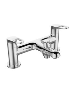 Essentials Iris Deck Bath Shower Mixer Chrome