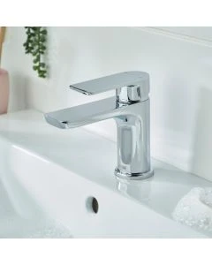 Napoli Basin Mixer with Clicker Waste Chrome