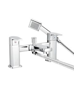 Essentials Niva Deck Bath Shower Mixer Chrome