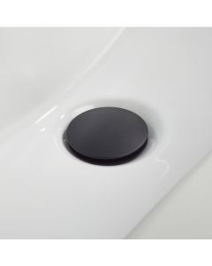 Round Clicker Basin Waste Slotted Matt Black