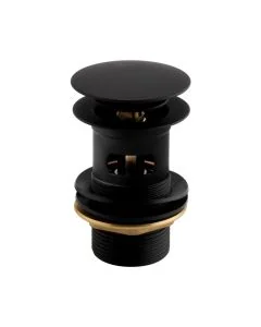 Round Clicker Basin Waste Slotted Matt Black