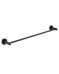 Round Towel Rail in Matt Black