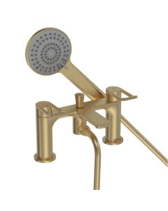 Saffron Bath Shower Mixer Brushed Brass