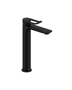 Saffron Tall Basin Mixer with Waste Matt Black