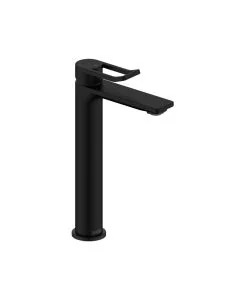 Saffron Tall Basin Mixer with Waste Matt Black
