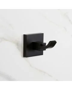 Square Robe Hook Matt Black