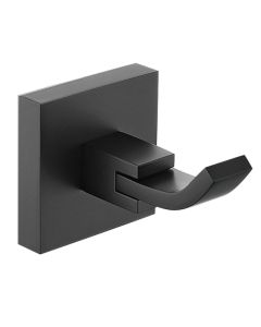 Square Robe Hook Matt Black