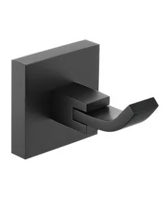 Square Robe Hook Matt Black
