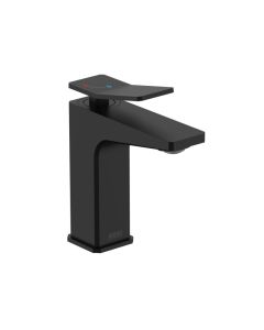 Tangram Basin Mixer with Clicker Waste Matt Black