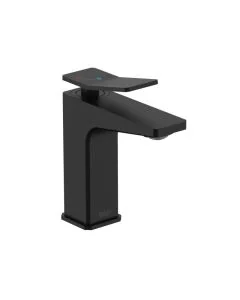 Tangram Basin Mixer with Clicker Waste Matt Black