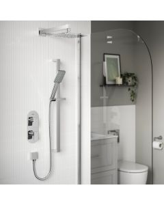 Tangram 2-Way Recessed Shower Valve Kit Chrome