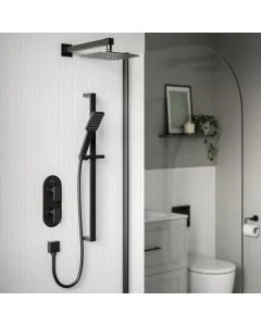 Tangram 2-Way Recessed Shower Valve Kit Matt Black