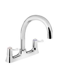 Value Lever Deck Sink Mixer 6 Inch Levers