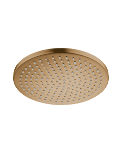 Design 250mm Round Head Brushed Bronze