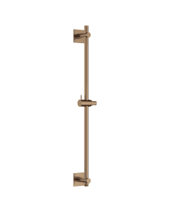 Square Slide Rail with Outlet Brushed Bronze