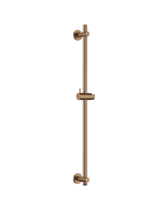 Round Slide Rail with Outlet Brushed Bronze