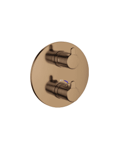 Moonlight Round Recessed Shower Valve Brushed Bronze