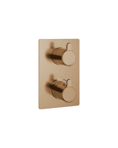 Moonlight Square Recessed Shower Valve Brushed Bronze
