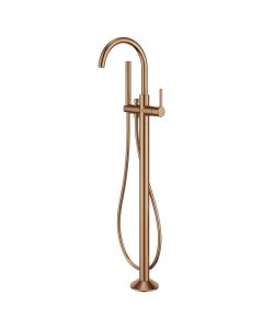 Moonlight Floor Standing Bath Shower Mixer Brushed Bronze