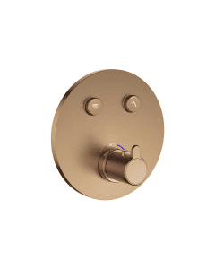 Moonlight GoClick Round Recessed Shower Valve Brushed Bronze