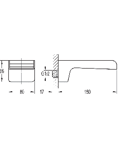 Cascade Wall Bath Spout