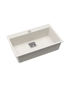 Capri Single Large Bowl Sink Blizzard