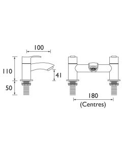 Bristan Capri Bath Filler