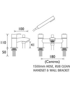 Bristan Capri Bath Shower Mixer