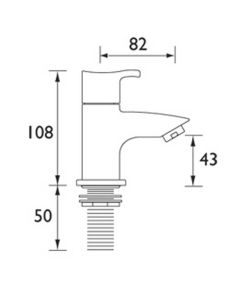 Capri Bath Taps CAP3/4C