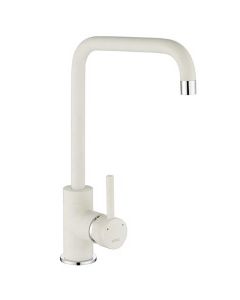 Cascata Square Spout Sink Mixer White