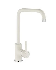 Cascata Square Spout Sink Mixer White