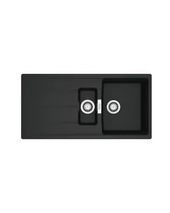 Franke Centro 1.5 Bowl Inset Sink Matt Black
