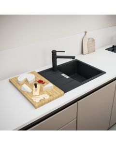 Franke Centro Top Lever Sink Mixer Matt Black