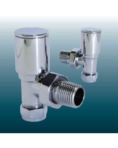 Angled Radiator Valves Set