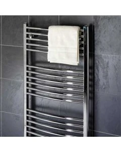 Design Curved 500 x 1200 Towel Rail Chrome