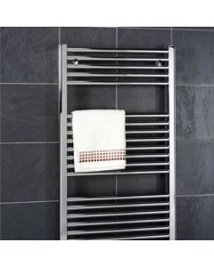 Design Flat 400 x 1200 Chrome Towel Rail