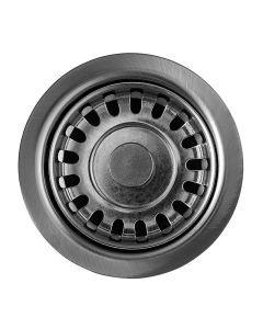 60mm Strainer Waste 70mm Flange Brushed Steel