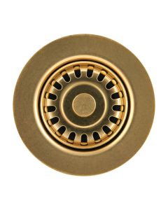 60mm Strainer Waste 85mm Flange Artisan Brass