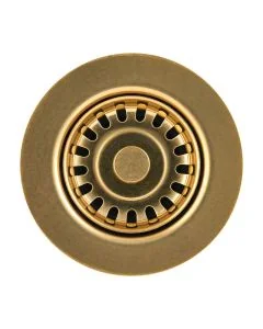 60mm Strainer Waste 85mm Flange Artisan Brass