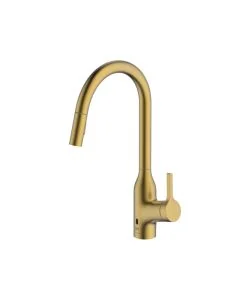 Amelio Sensor Pull-Out Spray Mixer Tap Brushed Brass