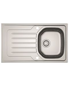 Bolero 1 Bowl Inset Kitchen Sink & Chrome Vitro Tap