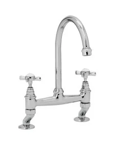 Cottage Bridge Sink Mixer Brushed Bronze