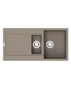 Carina 1.5 Bowl Inset Sink Concrete