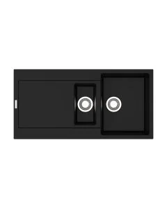 Carina 1.5 Bowl Inset Sink Nero