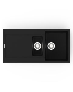 Carina 1.5 Bowl Inset Sink Onyx