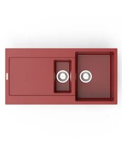 Carina 1.5 Bowl Inset Sink Poppy Red