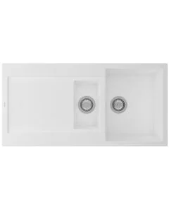 Carina 1.5 Bowl Inset Sink Polar White
