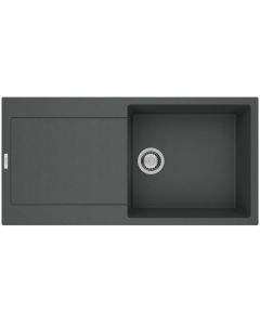 Carina 1 Large Bowl Inset Sink Basalt